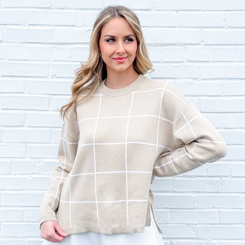 Window Pane Sweater